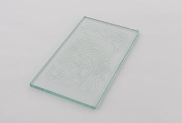 Sample of decorative flat glass