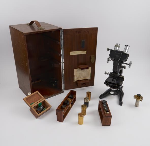 Watson high power research microscope with binocular head