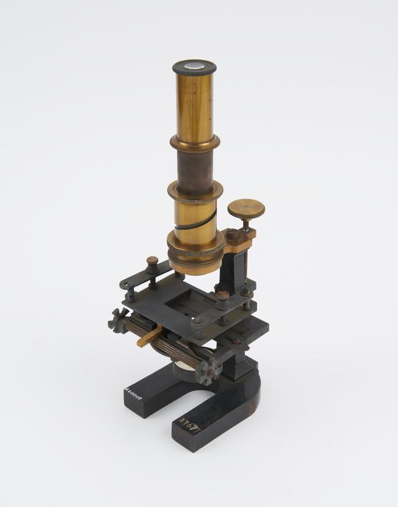 Trichina microscope, German, late 19th century