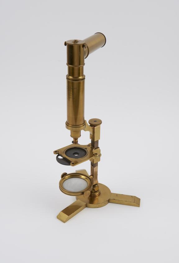 Microscope by Vincent Chevalier, with one triple achromatic o.g