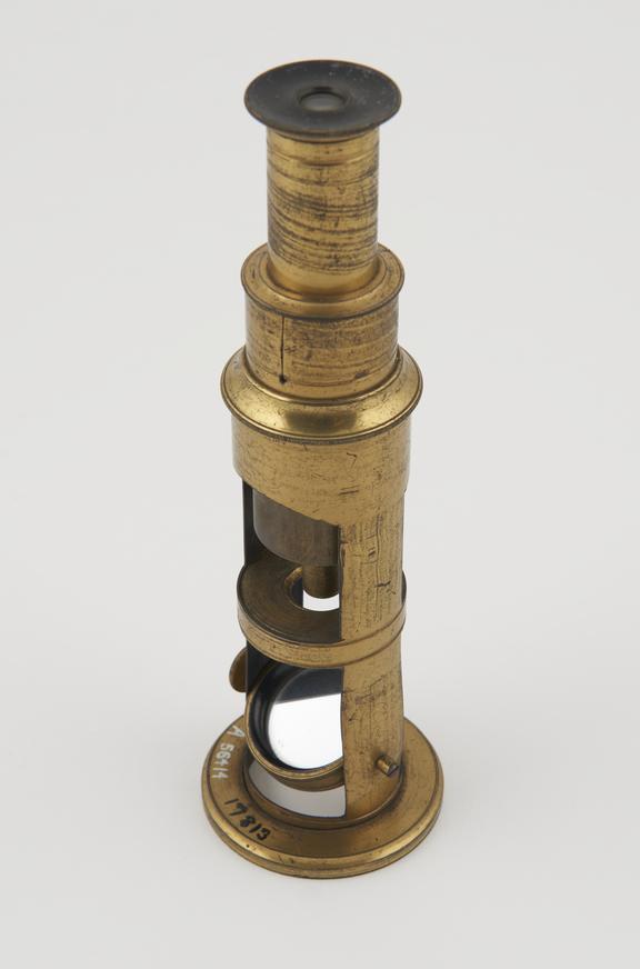 Drum microscope, unsigned, English, mid 19th century