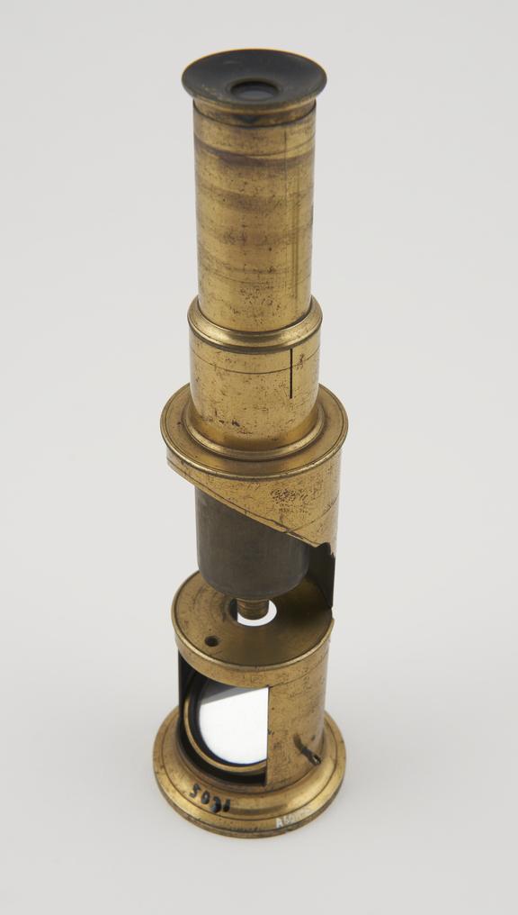 Drum microscope, unsigned, English, 1800-1850