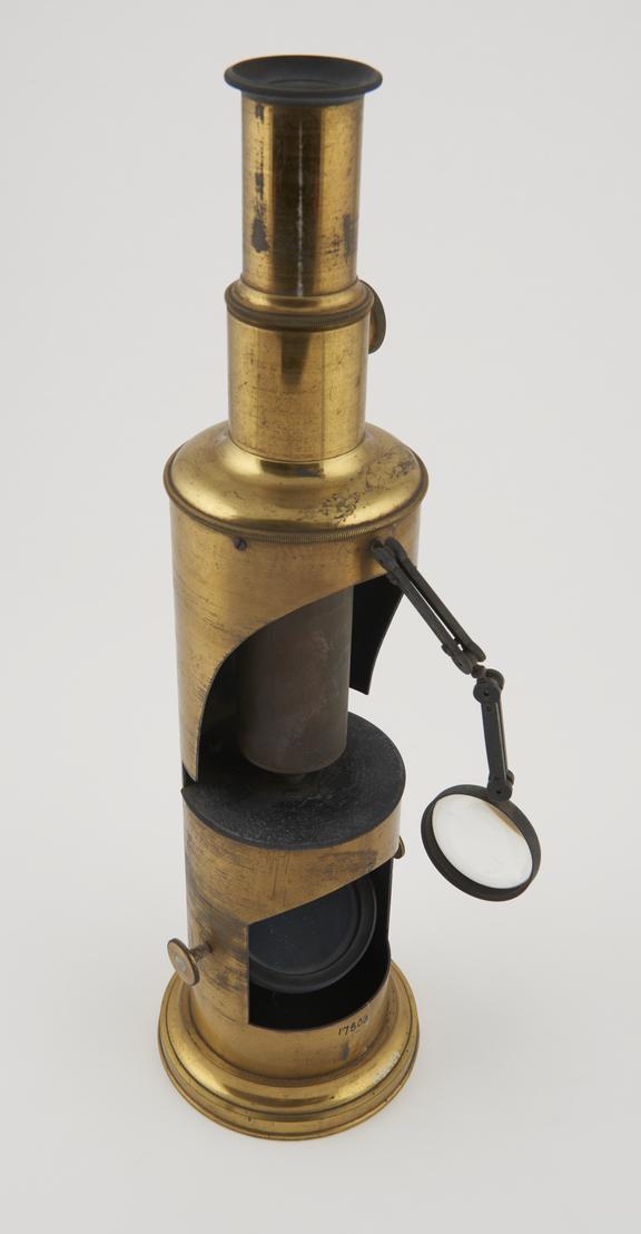 Drum microscope, French, mid 19th century