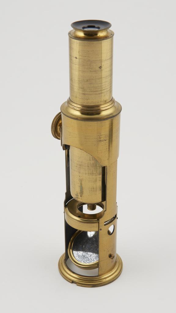 Drum microscope, unsigned, English, mid 19th century