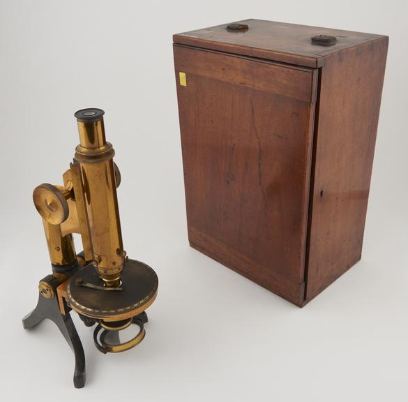 Monocular polarising microscope by Henry Crouch, London, no