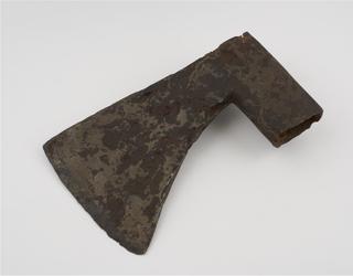 Medieval iron axe head