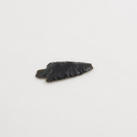 Obsidian arrowhead