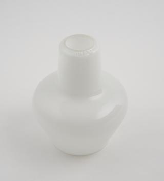 Lamp shade base in three-ply fluoride opal glass, 1968