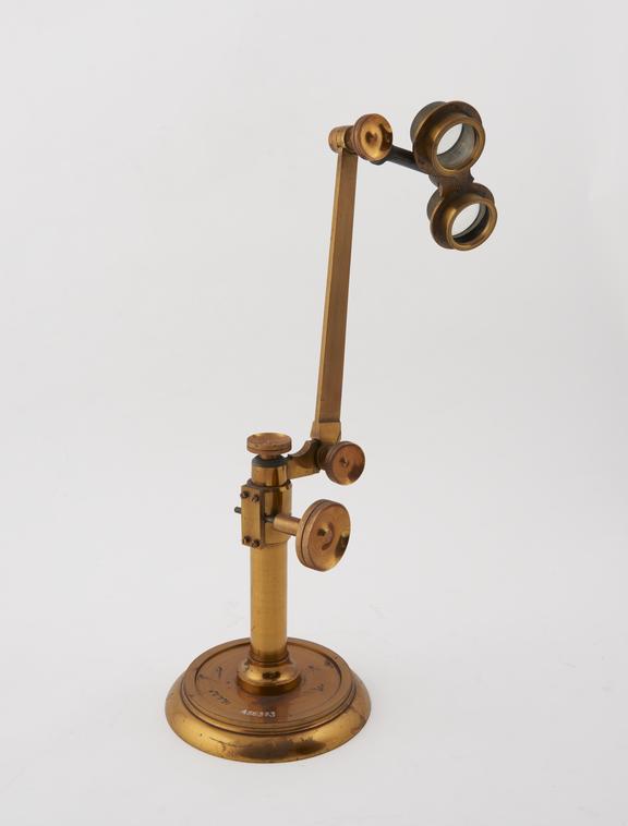 Binocular aquarium microscope, possibly American, 1850-1875