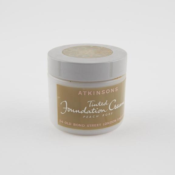 Bottle of Atkinsons' Peach Rose' tint foundation cream, c. 1950'