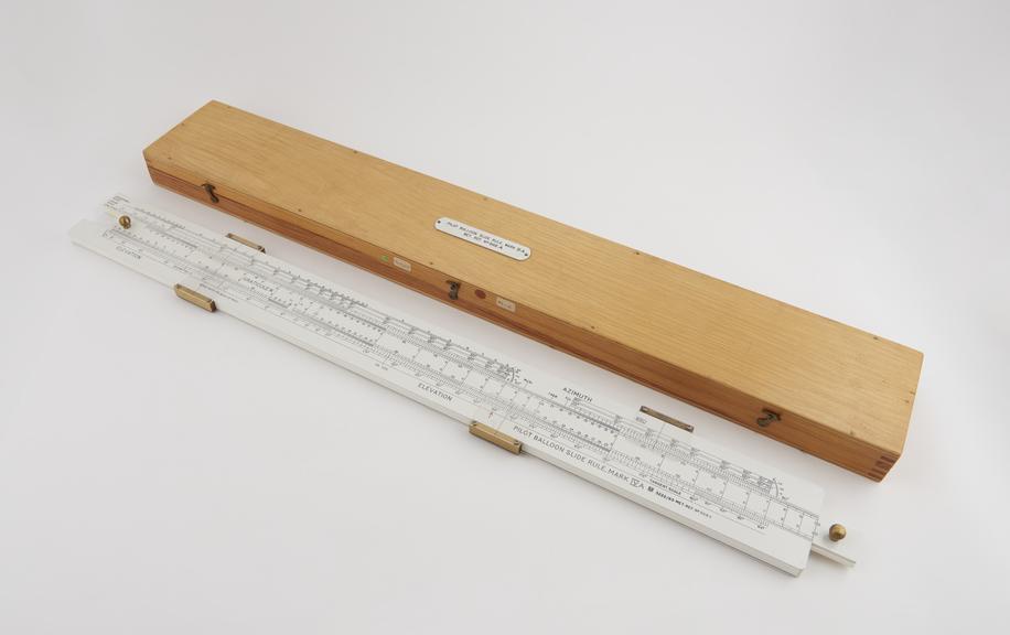 Pilot balloon slide rule Mk IVA, Met.O. 3222/65, Met. Ref. No