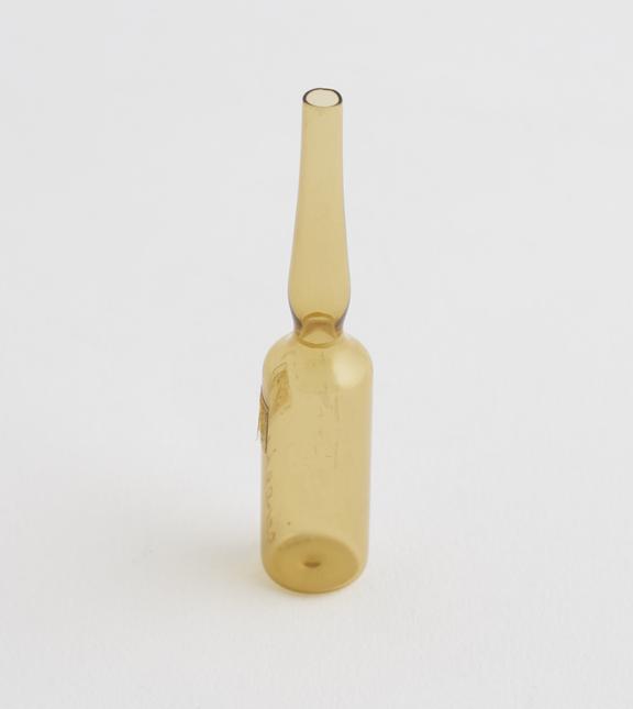 Part of a collection of glass ampoules, 1968