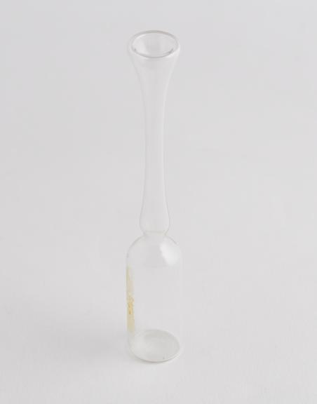 Part of a collection of glass ampoules, 1968