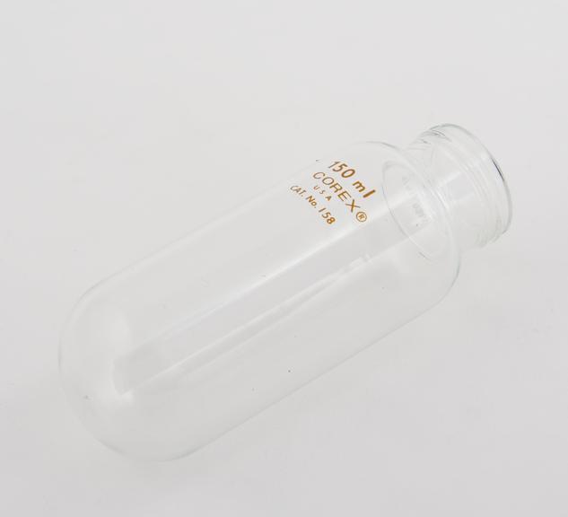 Centrifuge bottle made of chemically toughened glass, 1979