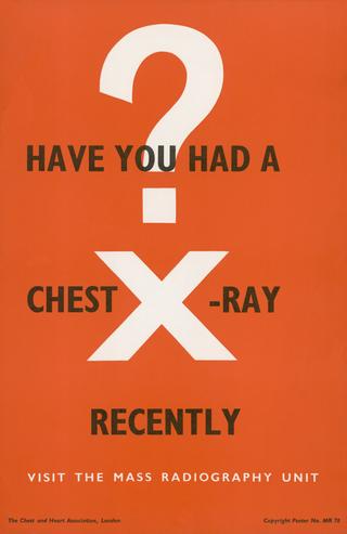 Poster promoting mass X-ray screening