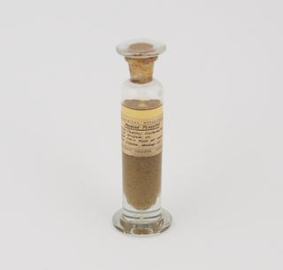 Specimen jar containing marine plankton made by Sir Jack Cecil Drummond, c.1920