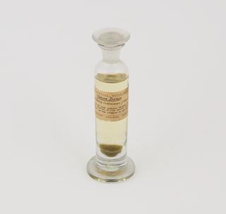 Specimen jar containing marine diatom made by Sir Jack Cecil Drummond, c.1920