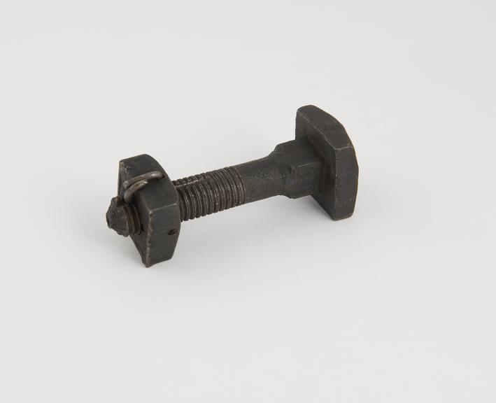 Mellor's patent 1884. Lock Nut and bolt 5/8 in diam