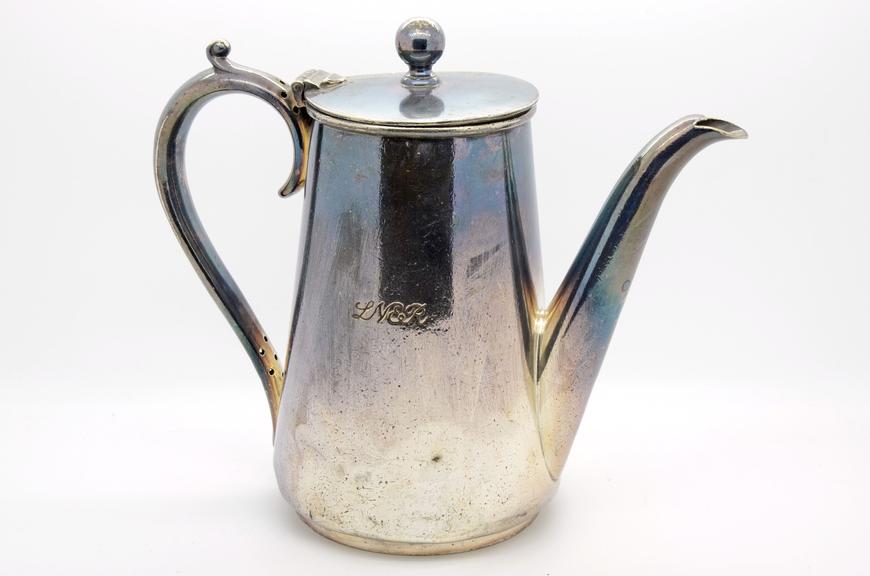 Silver plated coffee pot, London & North Eastern Railway