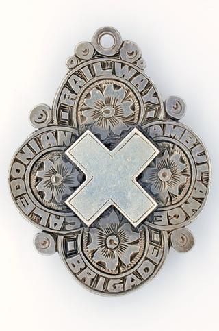 Silver medallion, Caledonian Railway Ambulance Brigade 2nd prize