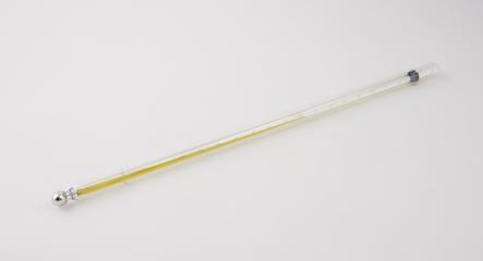 Sheathed mercury in glass