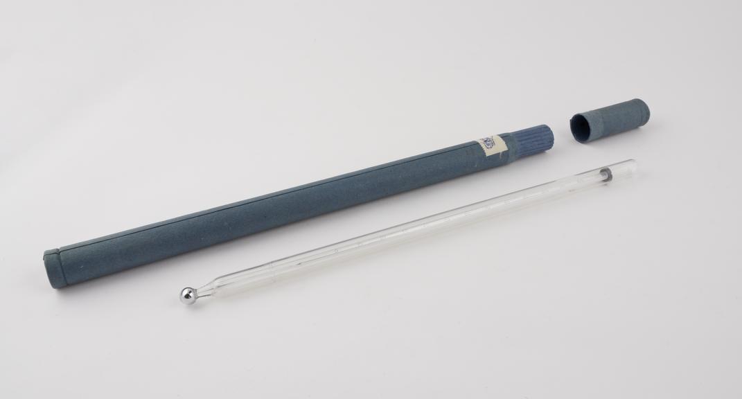 Sheathed mercury - in - glass fahrenheit Mk II B maximum thermometer by G. H. Zeal Ltd.