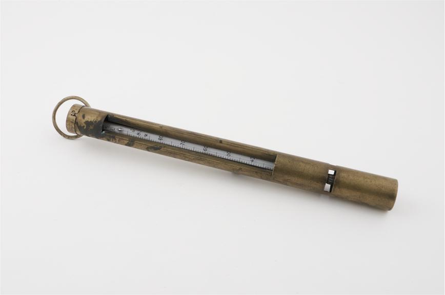 Ordinary thermometer with radiation shield
