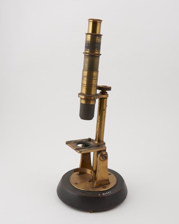 Student microscope, English, mid 19th century