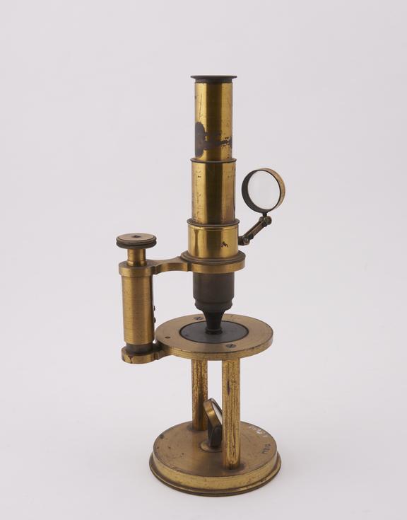 Student microscope, French, mid 19th century