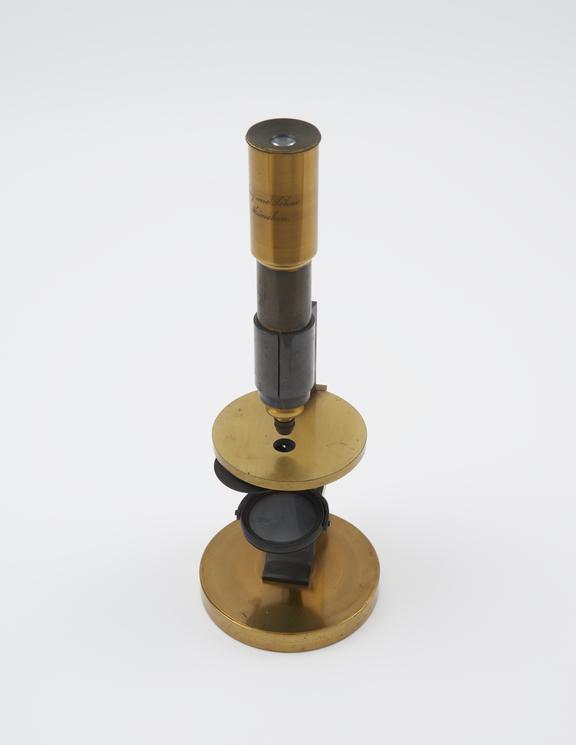 Microscope by G. Merz and Son, one double o.g., one eyepiece