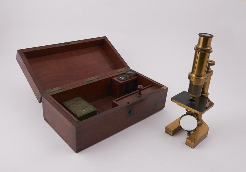 Student microscope by Hartnack, French, circa 1850