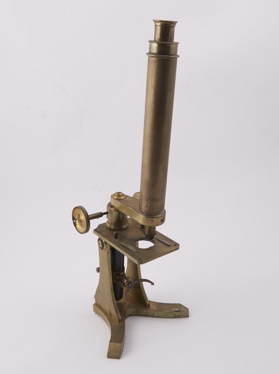 Student microscope in very bad condition, by Clarkson, London