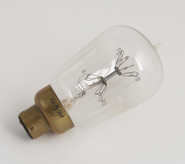 Example Tantalum filament incandescent electric lamp