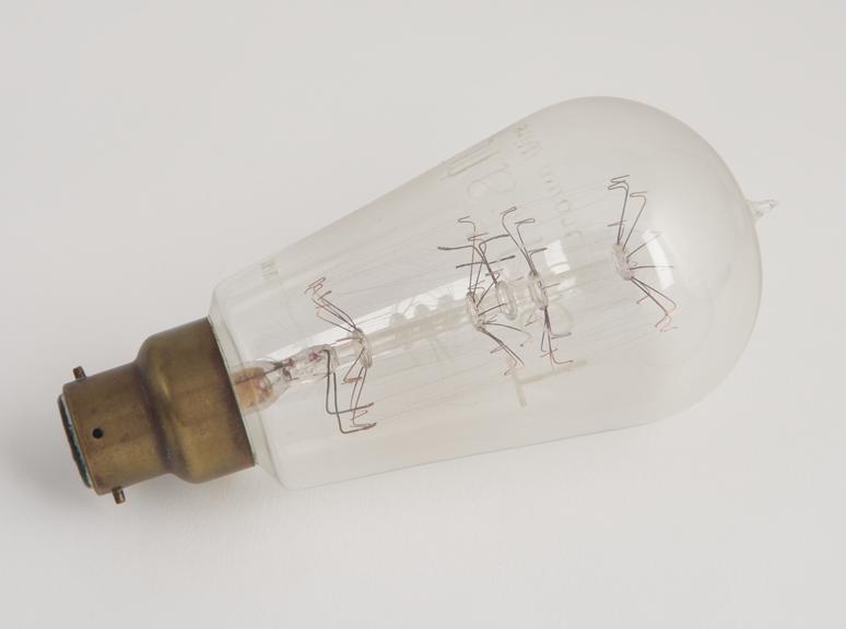 One tantalum filament lamp