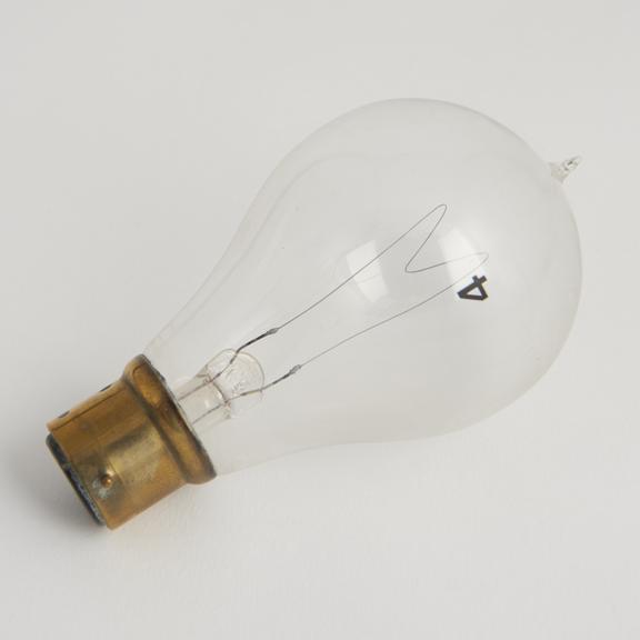 Lamp, electric, filament, carbon, BC 45v Robertson, c.1910