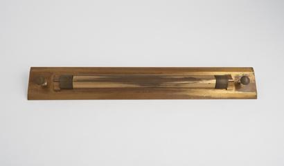 Rolling parallel rule by Stanley in brass