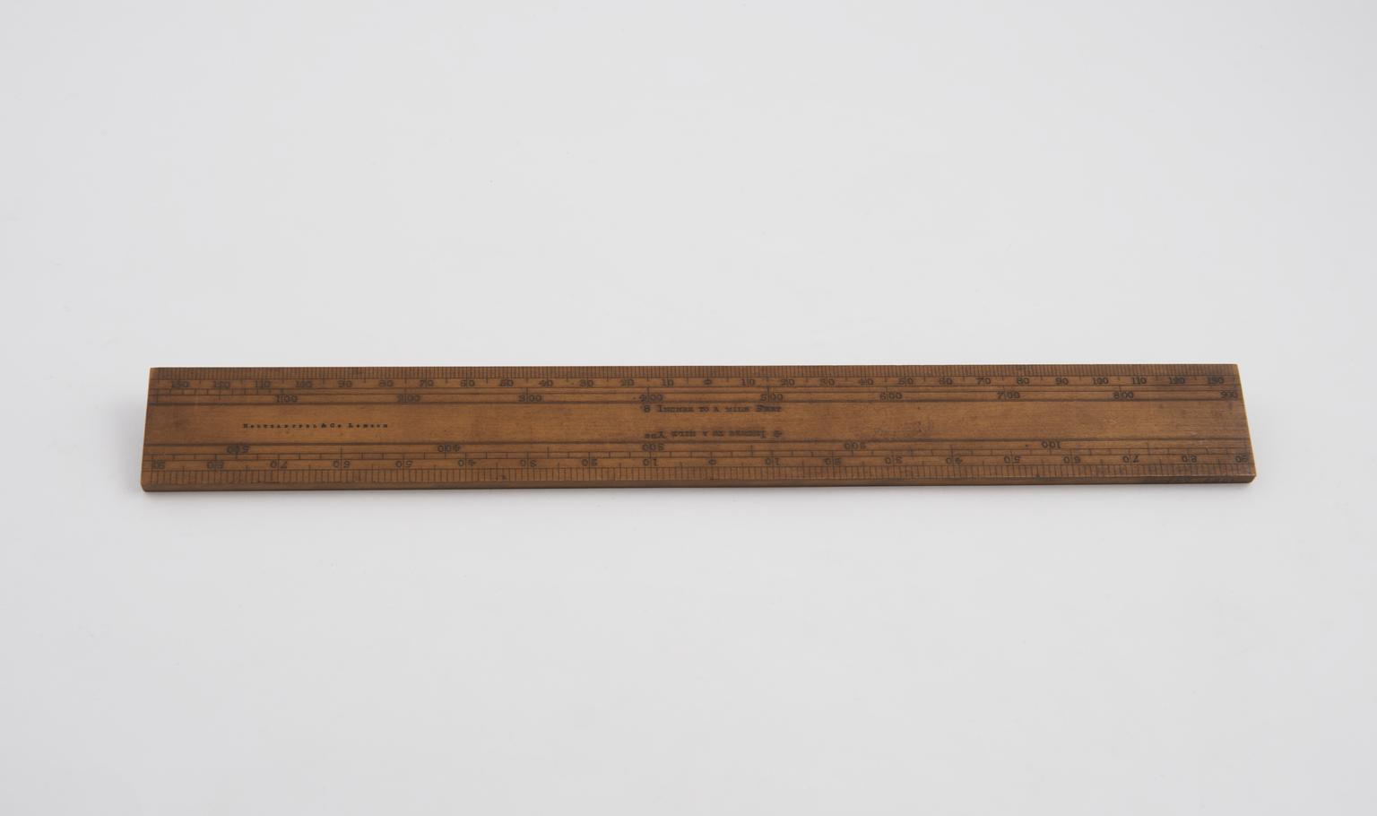 Scallions Ruler Wooden scale ruler | Science Museum Group Collection