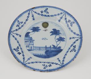 One of fourteen plates in white