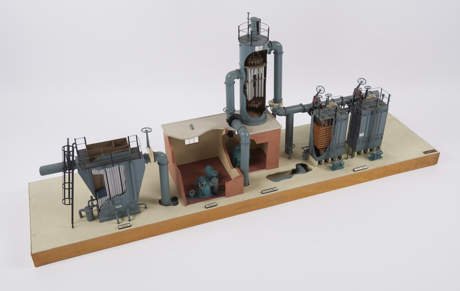 Model of Whessoe wet purification plant, 1952.