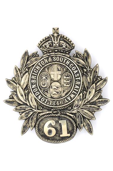 London Brighton & South Coast Railway police badge