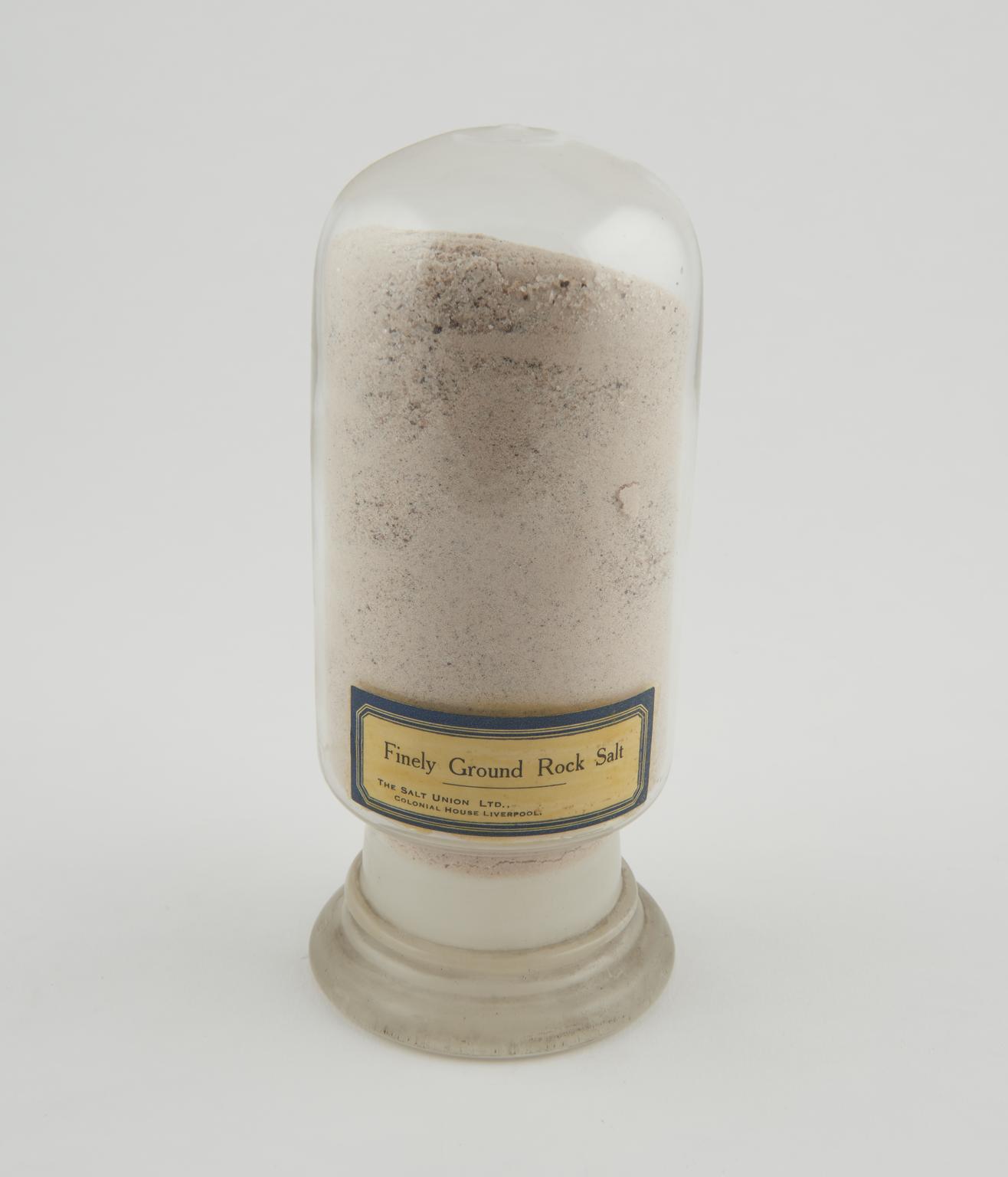 Ground Salt Format Specimen finely ground rock salt in glass jar | Science Museum Group ...