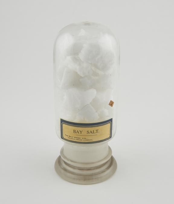 Specimen Bay salt in glass jar