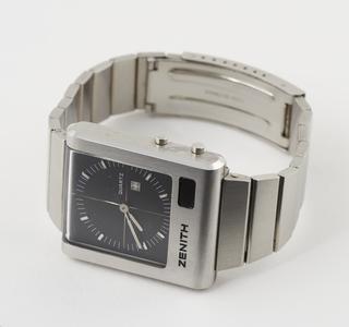 Zenith wrist watch with LED and analogue display
