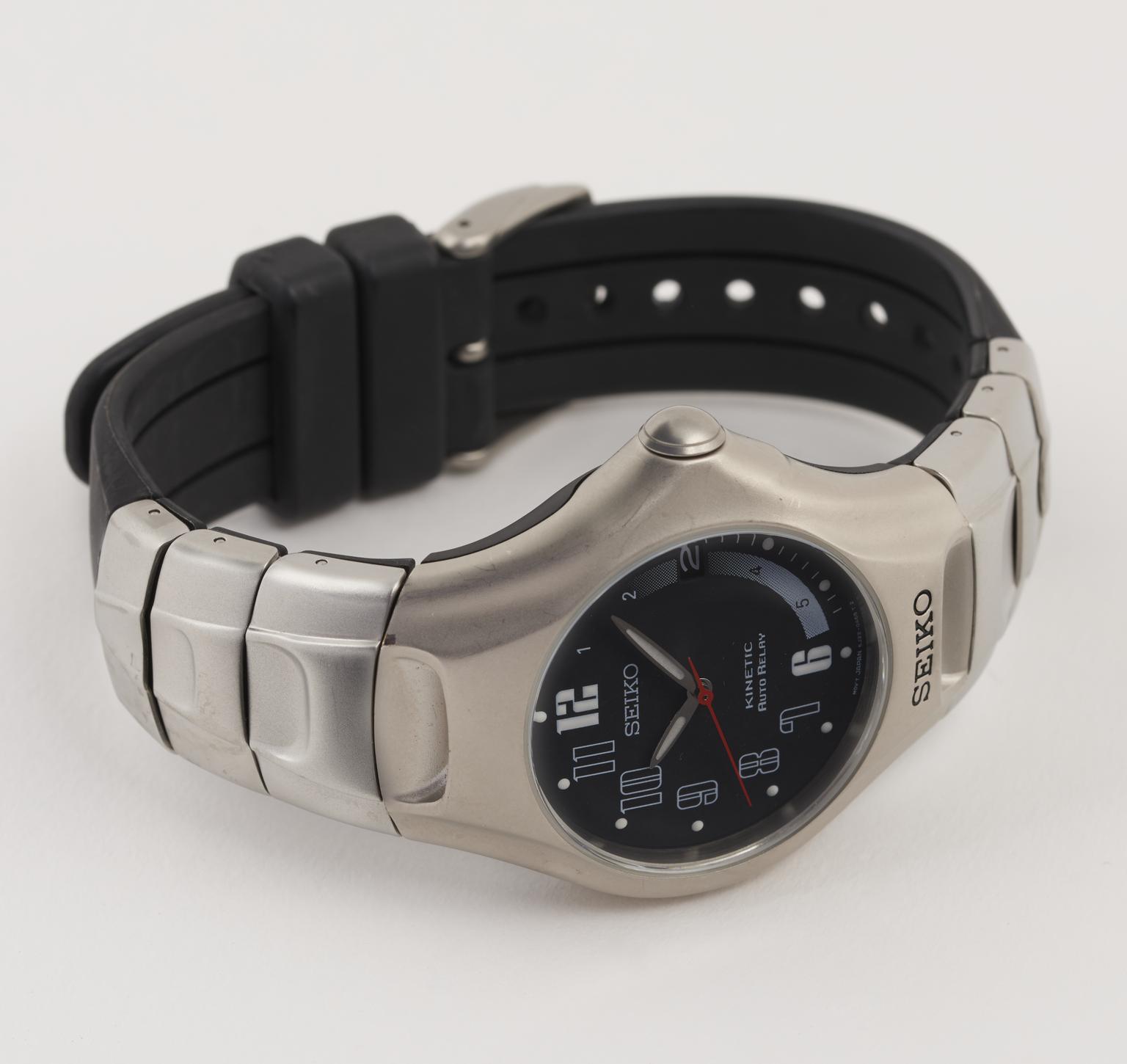 時計 Seiko Kinetic Auto Relay wacth Seiko 'Kinetic Auto Relay' Wrist Watch, 2000 | Science Museum