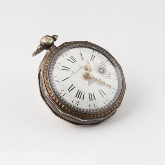 Verge watch in silver octagonal case by Berthoud, Paris