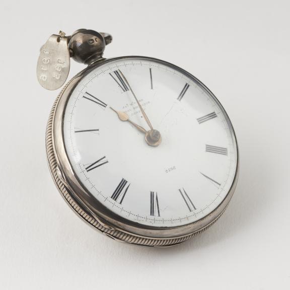 Duplex watch in silver case by James McCabe, London, no.2598