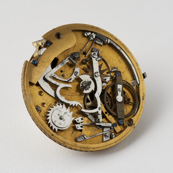 Repeater, cylinder escapement, French, fitted with two bells