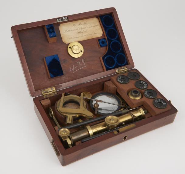 Portable microscope, Ellis type, by Hugh Powell