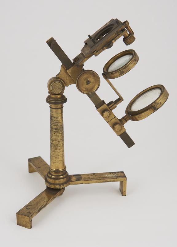 Gould microscope on Jones 'Improved' type stand, by Hillum