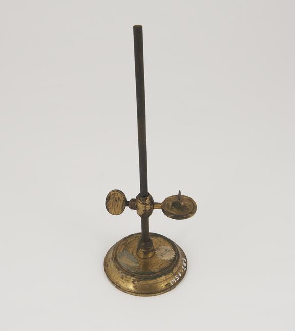 Pricket candlestick lamp for use with microscopes